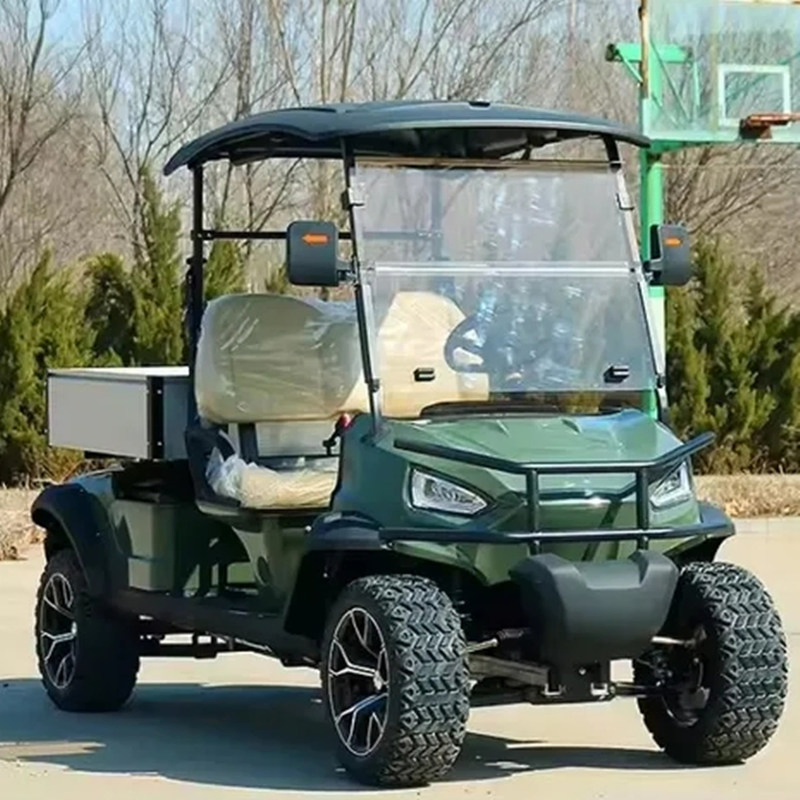 2 Seater Classic Electric Golf Cart with Cargo Box for Sale