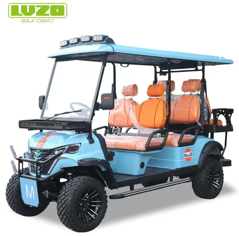 Lvzo Brand Tournament-Ready Golf Cart: Quick-Charging Battery &amp; Digital Dashboard