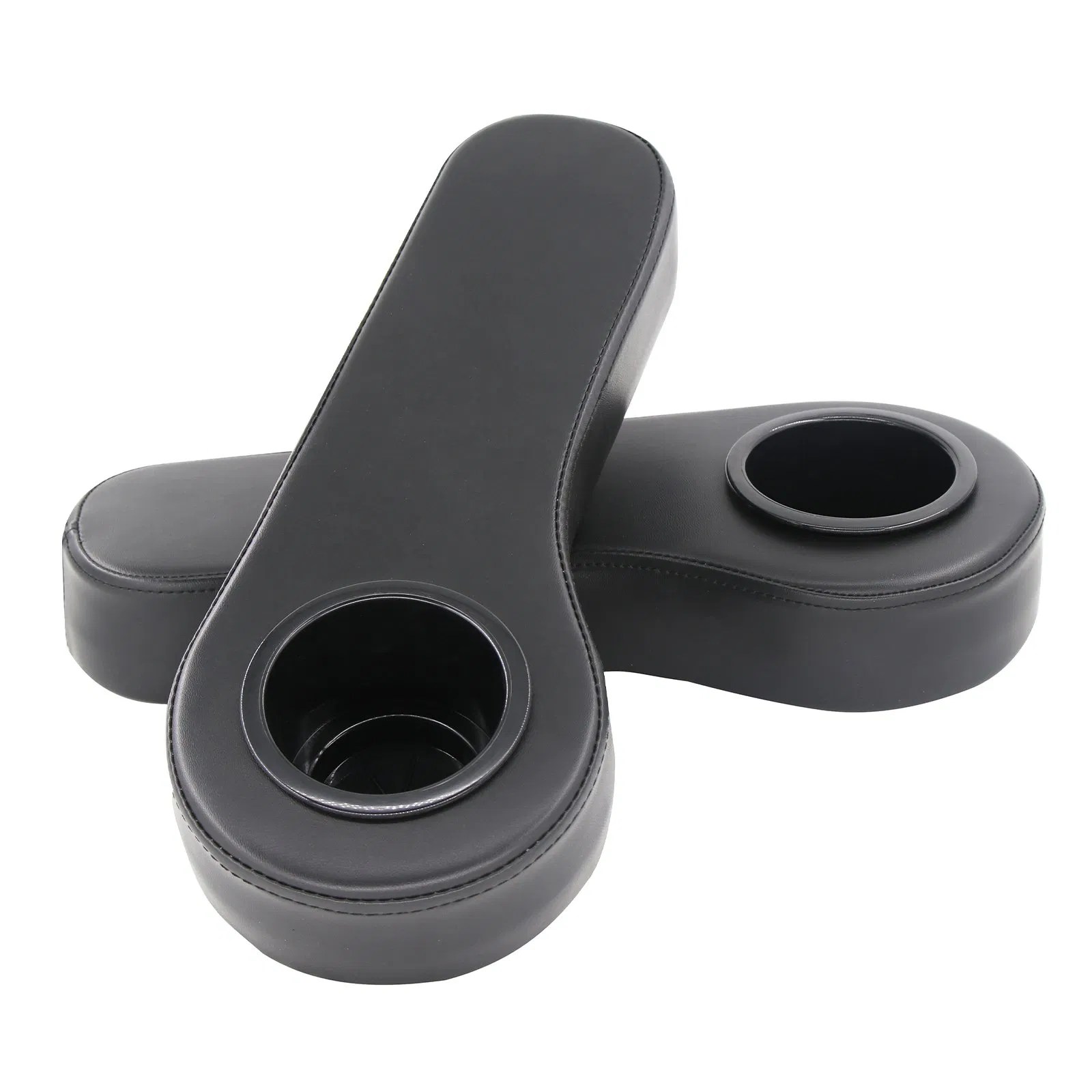 Golf Car Rear Seat Kit Pair of Armrest with Cup Holders