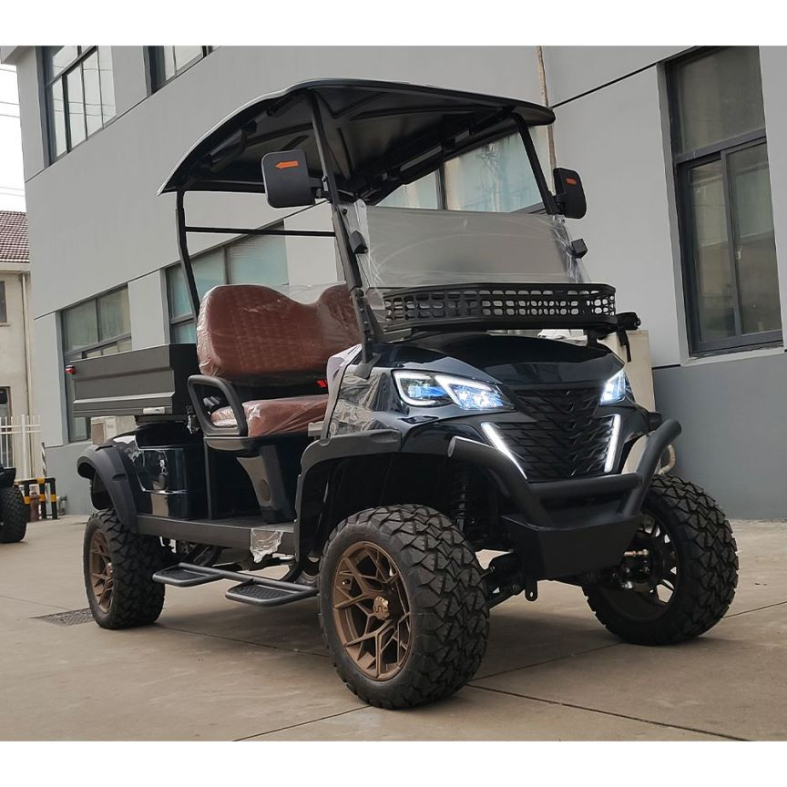 New Utility High Roof Golf Cart Electric CE Certified MOQ 1 Units Golf Carts with a Crate