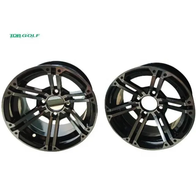 Golf Cart Black Hubcaps
