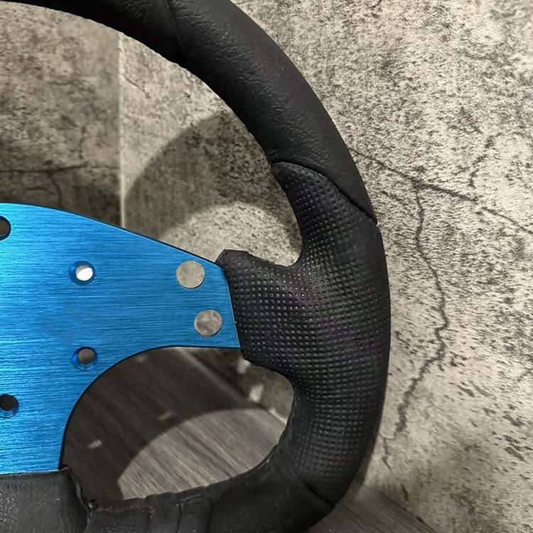 Cowboy Racing Car Steering Wheel Aluminum PU Sport Golf Cart Steering Wheels