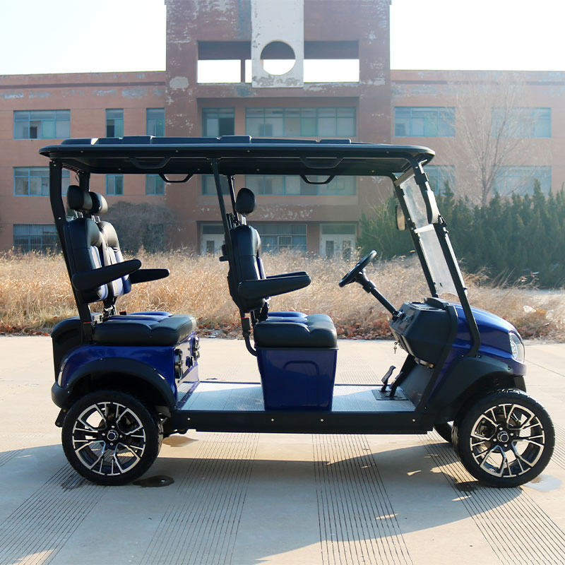 Luxury Electric Golf Buggy 4 Seater AC Drive with Roof and Windshield Golf Carts for Sale