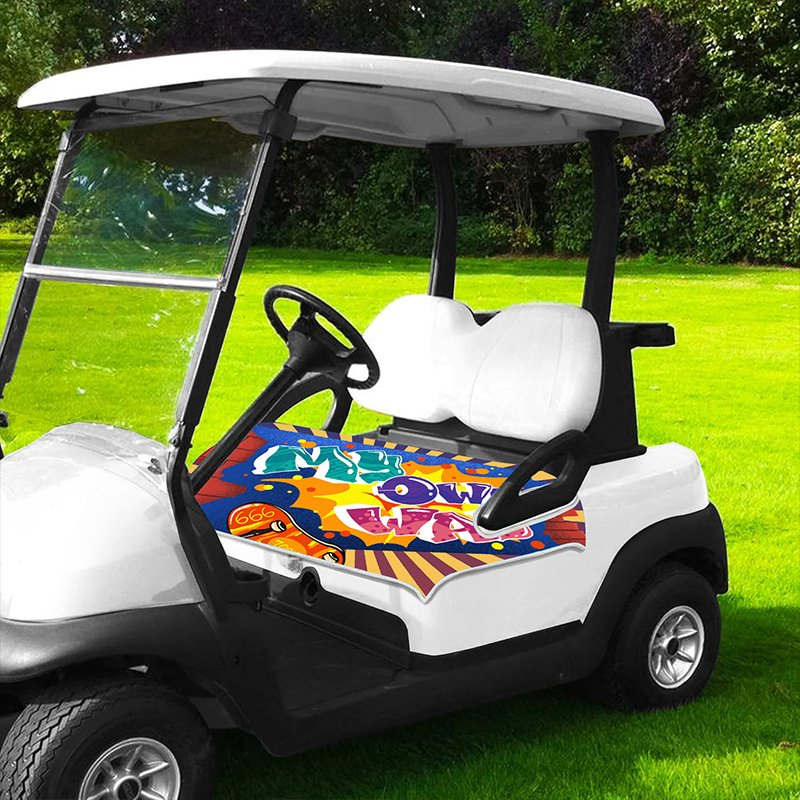 Custom Sporty Design Microfiber Golf Cart Seat Cover Breathable Washable