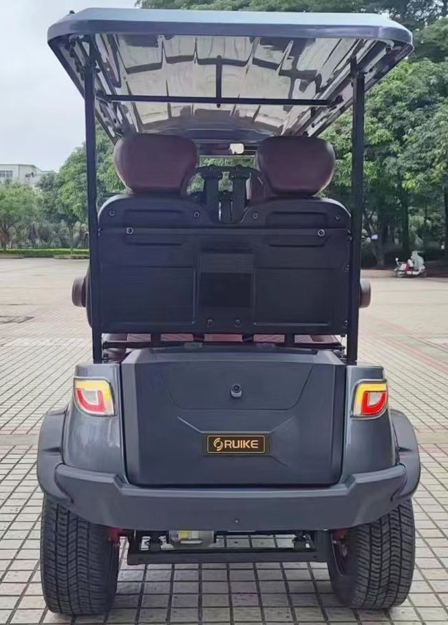 Wholesale Electric 4 Seat Customized Logo Golf Cart with Solar Panel Roof