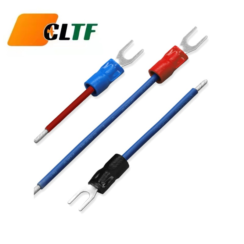 Customized U-Shaped Snb1.25-3 Relay FDD5.5 Sv2-4s Insulated Fork Type Cold Pressed Terminal Wire Wiring Harness Cable Assembly