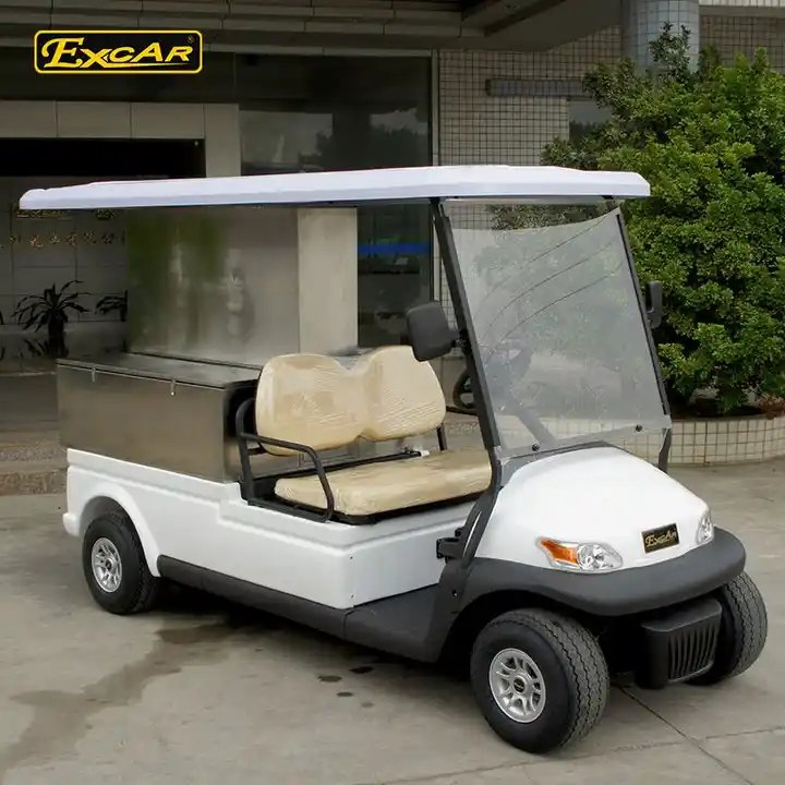 Utility Electric Golf Cart Vehicle for Golf Course with Food Cargo Box