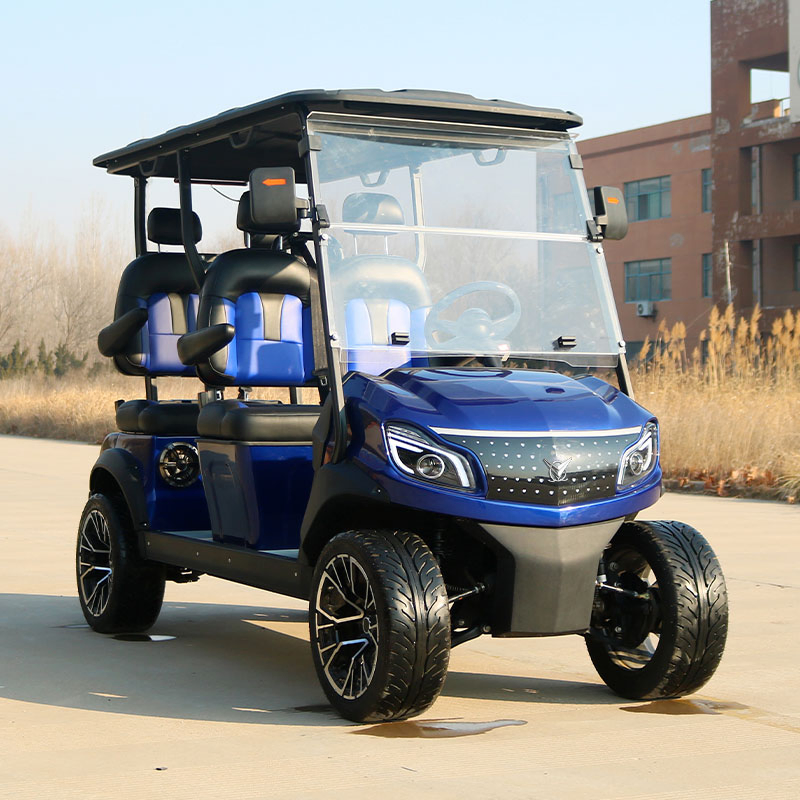 Luxury Electric Golf Buggy 4 Seater AC Drive with Roof and Windshield Golf Carts for Sale