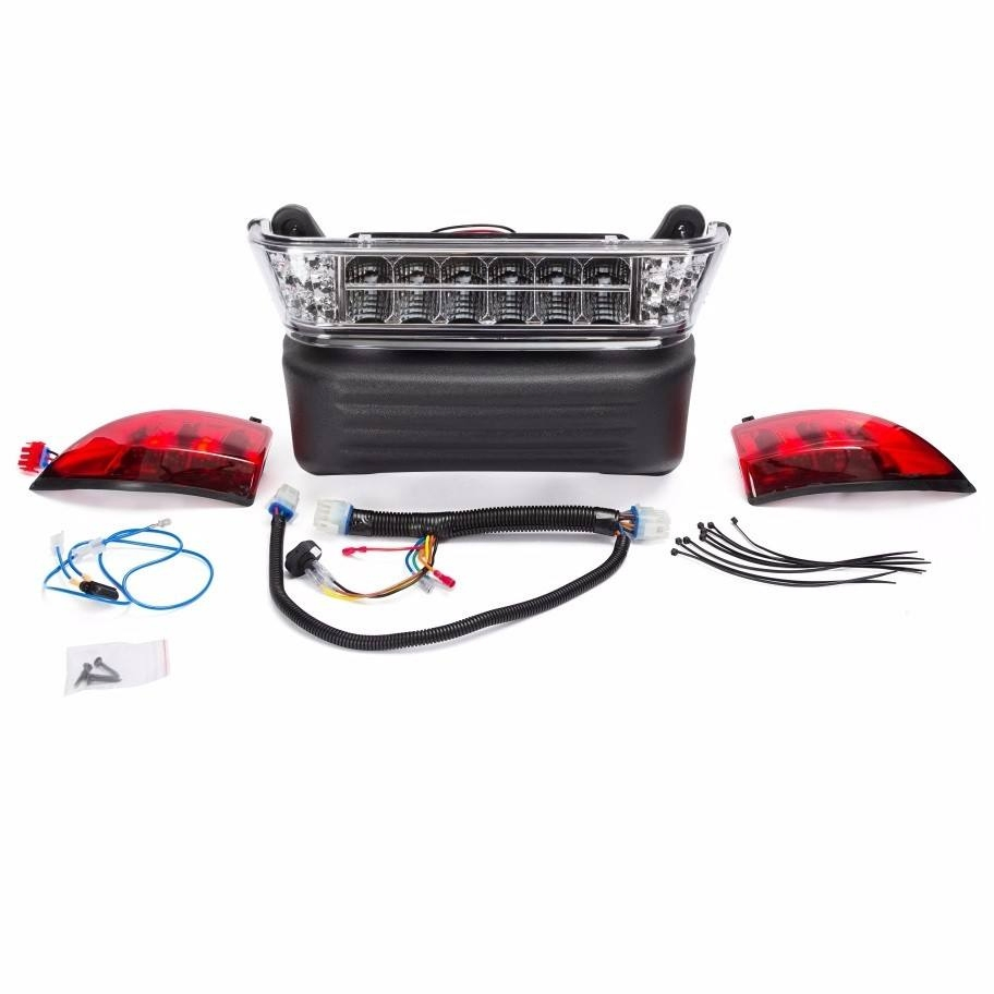 Club Car Precedent Golf Cart LED Light Kit (Headlight + Tail Light) - Fits Petrol &amp; Electric Models (CC-001)