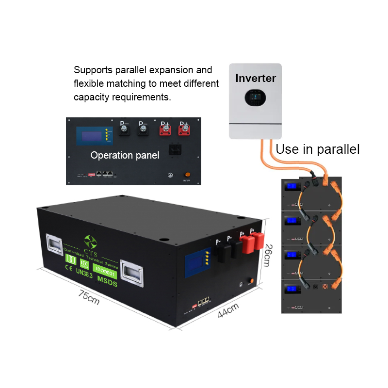 Cts 48V 16s 15kwh DIY Kit Battery Box EU Stock DIY Battery Box 48V 300ah with BMS