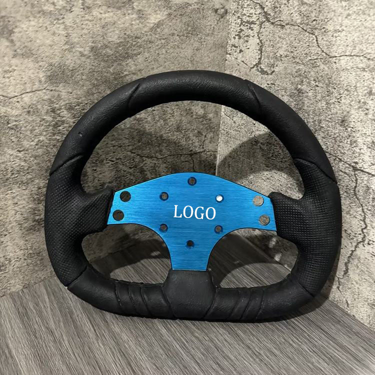 Cowboy Racing Car Steering Wheel Aluminum PU Sport Golf Cart Steering Wheels
