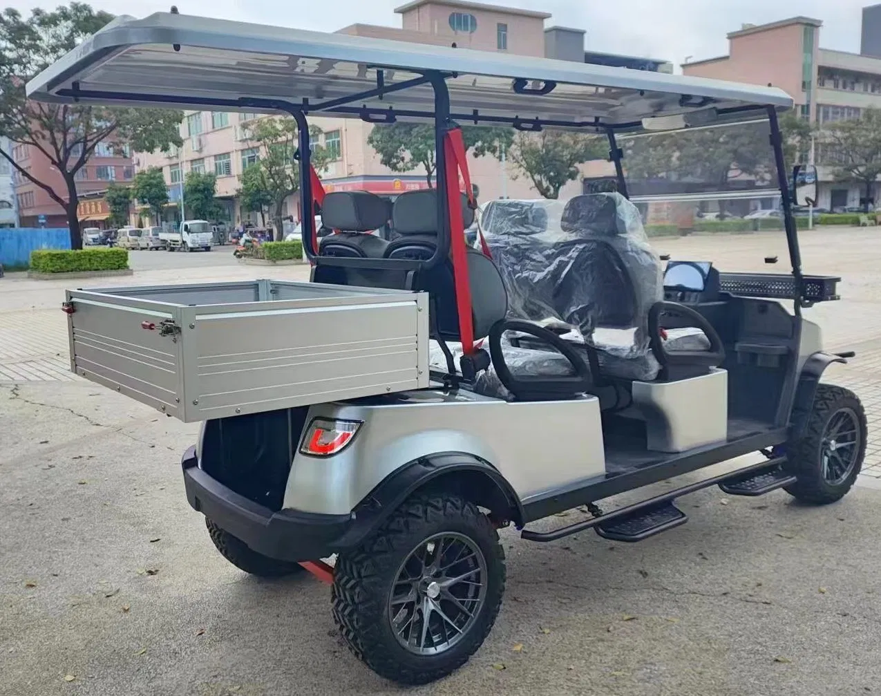 4 People Golf Cart Cargo Box Double Seat
