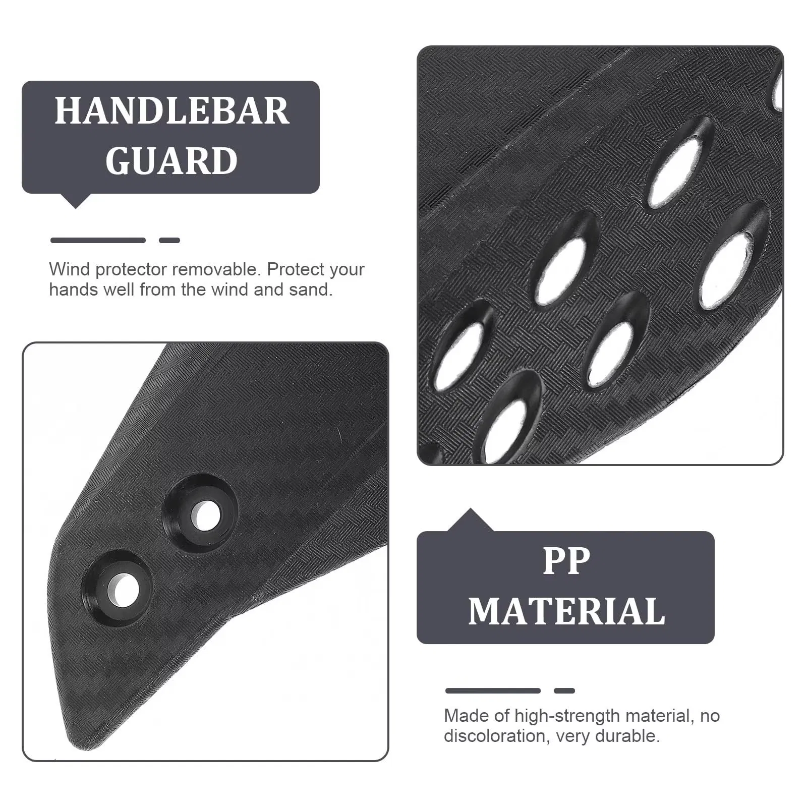 Handlebar Hand Brush Guards Handguards Assy for Motocross Motorcycle off-Road Pit Dirt Bike ATV Black