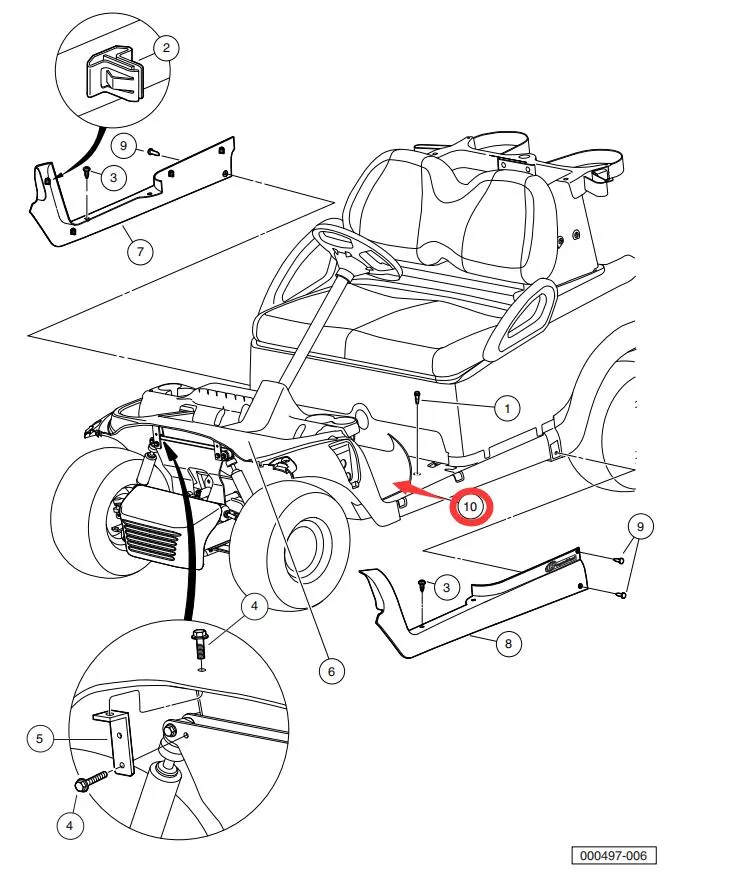 Pedal Rubber Floor Mats 5