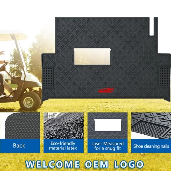 Waterproof Durable Anti Slip Easy Install Eco Friendly Golf Cart Foot Mat