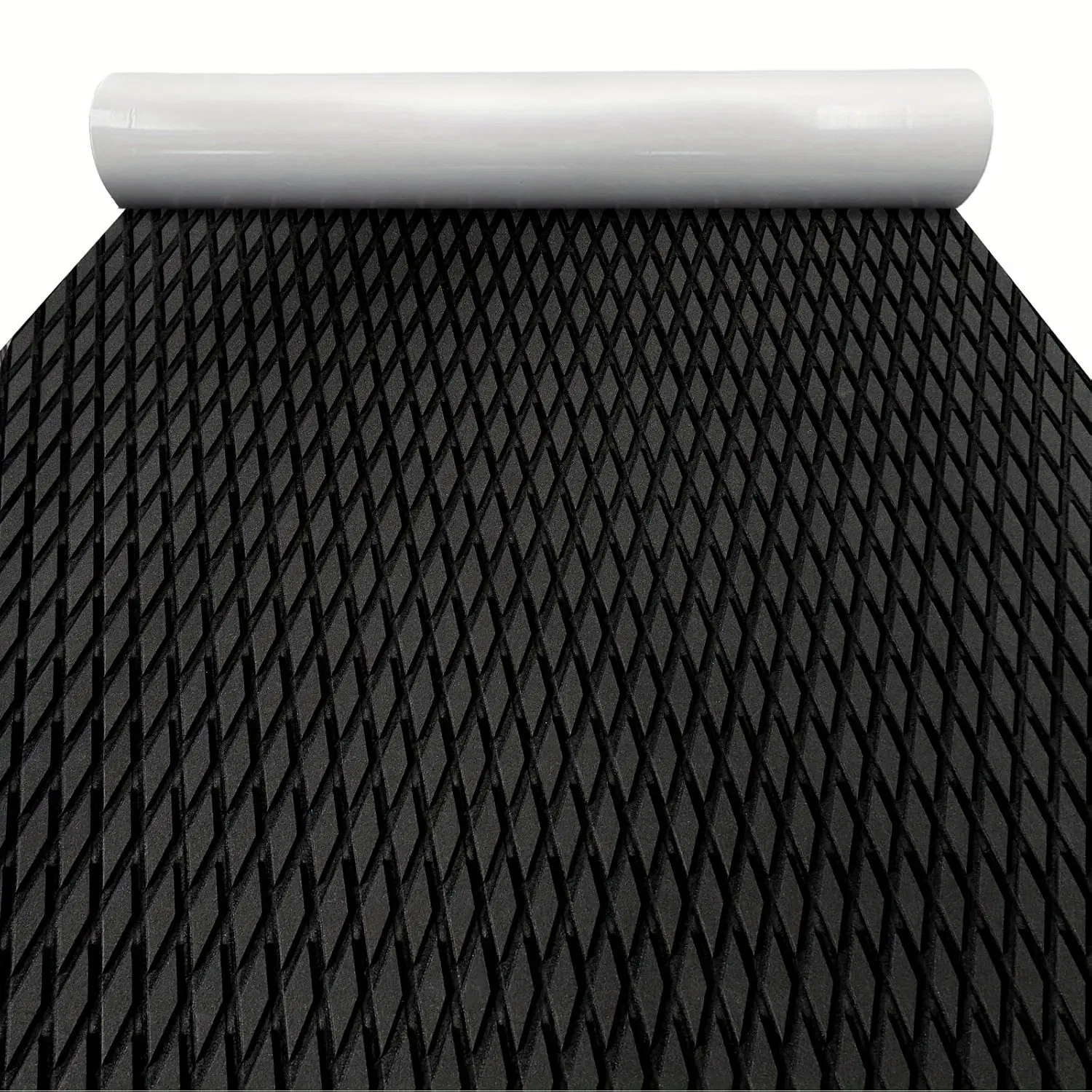 EVA Anti-Slip Mat for Ship Deck Flooring, Black Small Diamond Design, Waterproof