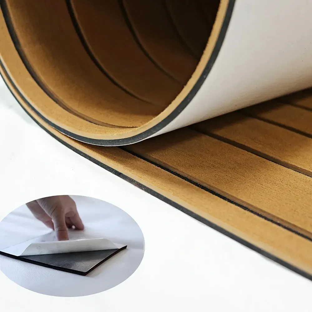 Durable Non-Slip EVA Foam Boat Mat with Adhesive Stripes