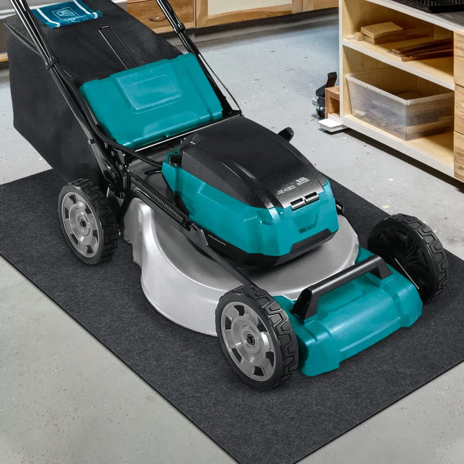 Premium Golf Cart and Mechanic Rubber Pad Waterproof Garage Floor Lightweight Mat