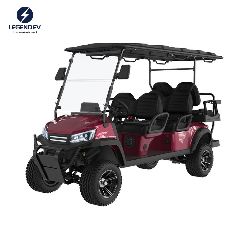 Eco-Friendly 48V 5kw Cool Electric Golf Carts Customized ODM Golf Cart Cover 4 Seater with 2 Seater Roof