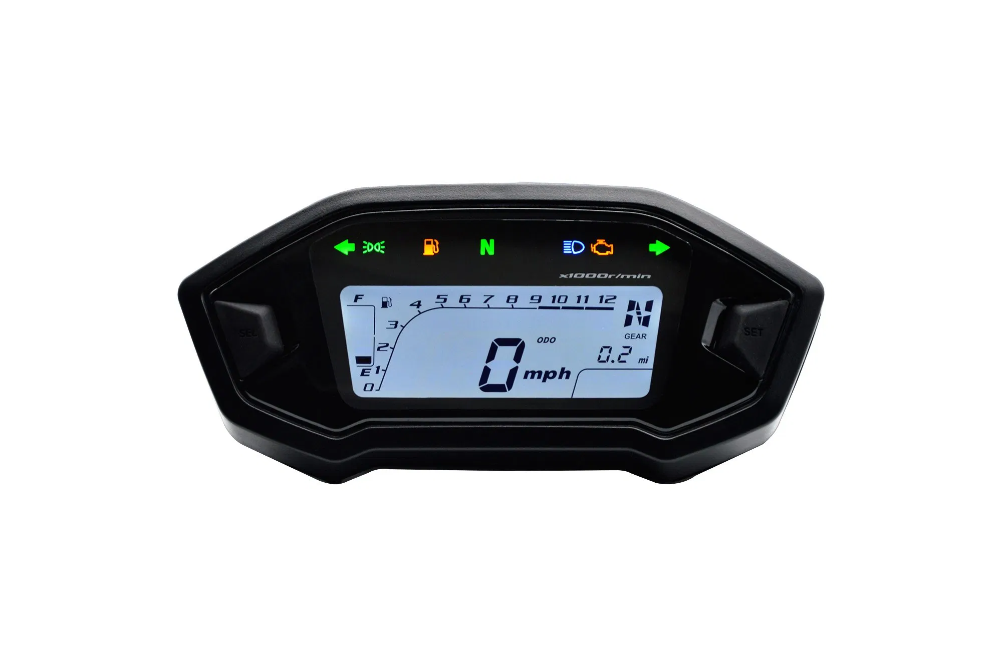 Dashboard LCD Motorcycle Scooter UTV ATV Electric Vehicle (UI editable)