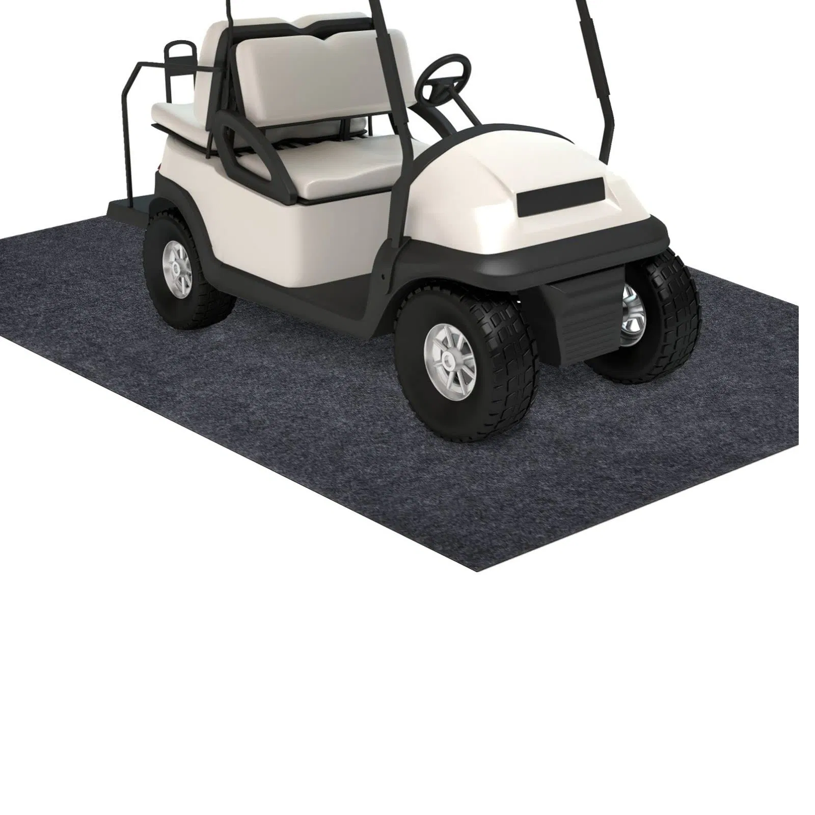 Absorbent Felt Oil Mat Contains Liquid Golf Cart Garage Floor Mat