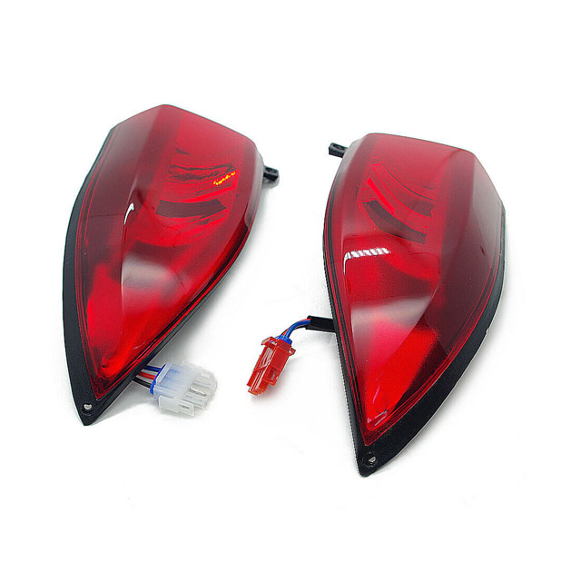 Deluxe Golf Cart LED Light Kit for Club Car Precedent 2004-up, with Headlight Taillight Turn Signals Switch Horn Brake Pad