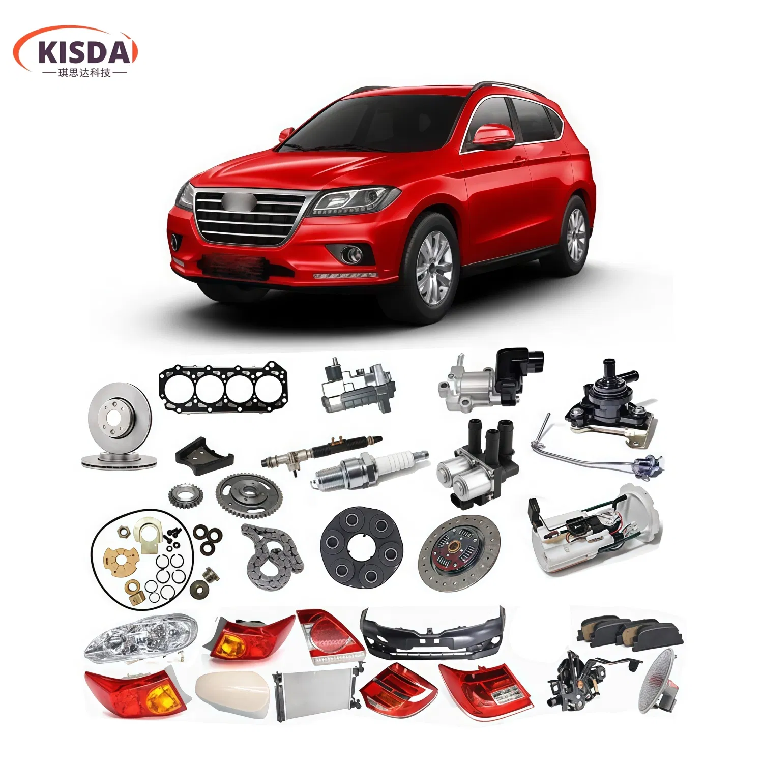 China Great Wall Motors Haval Tank Wingle Auto Spare Parts OEM Aftermarket Suspension Shock Absorber Brake System Engine Components