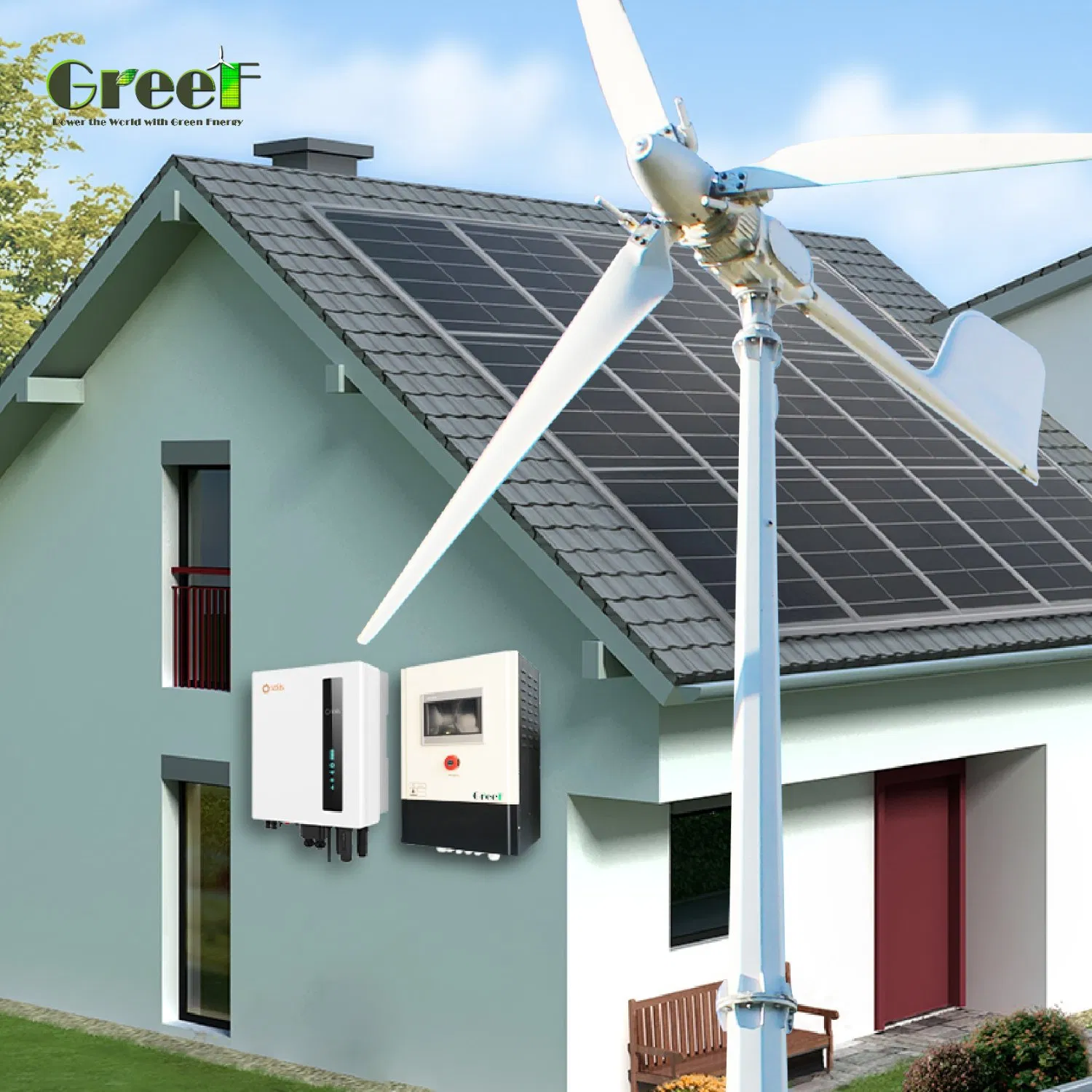 Pitch Control Horizontal Axis Wind Turbine System Solution High-Output