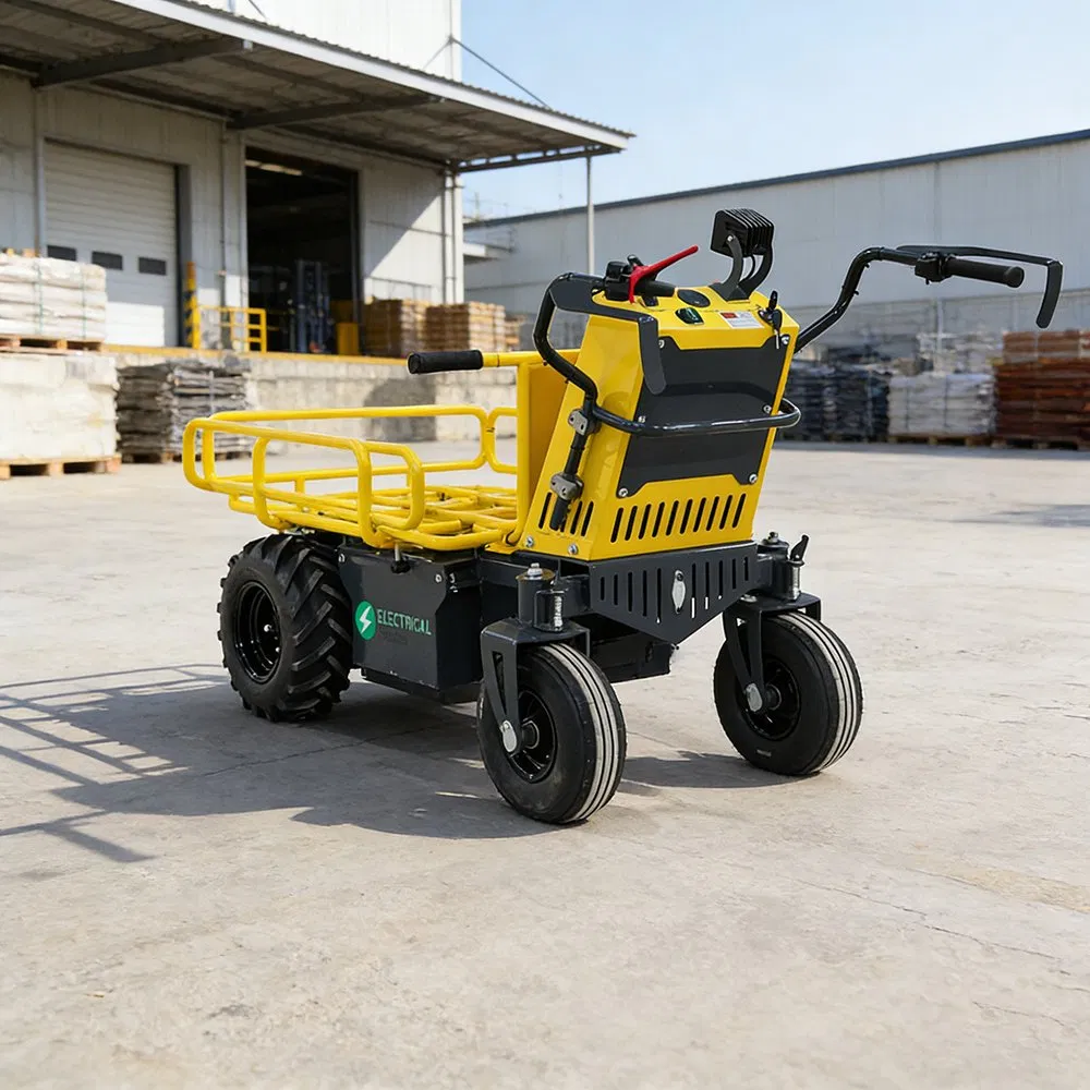 Electric Construction Material Dumper Site Transport Vehicle System