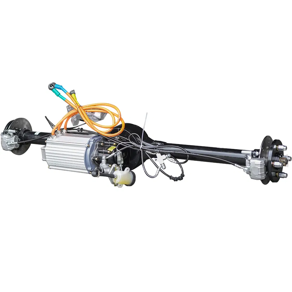 Electric Vehicle Motor 5kw Pmsm Motor Disc Brake Differential Rear Axle Drive System