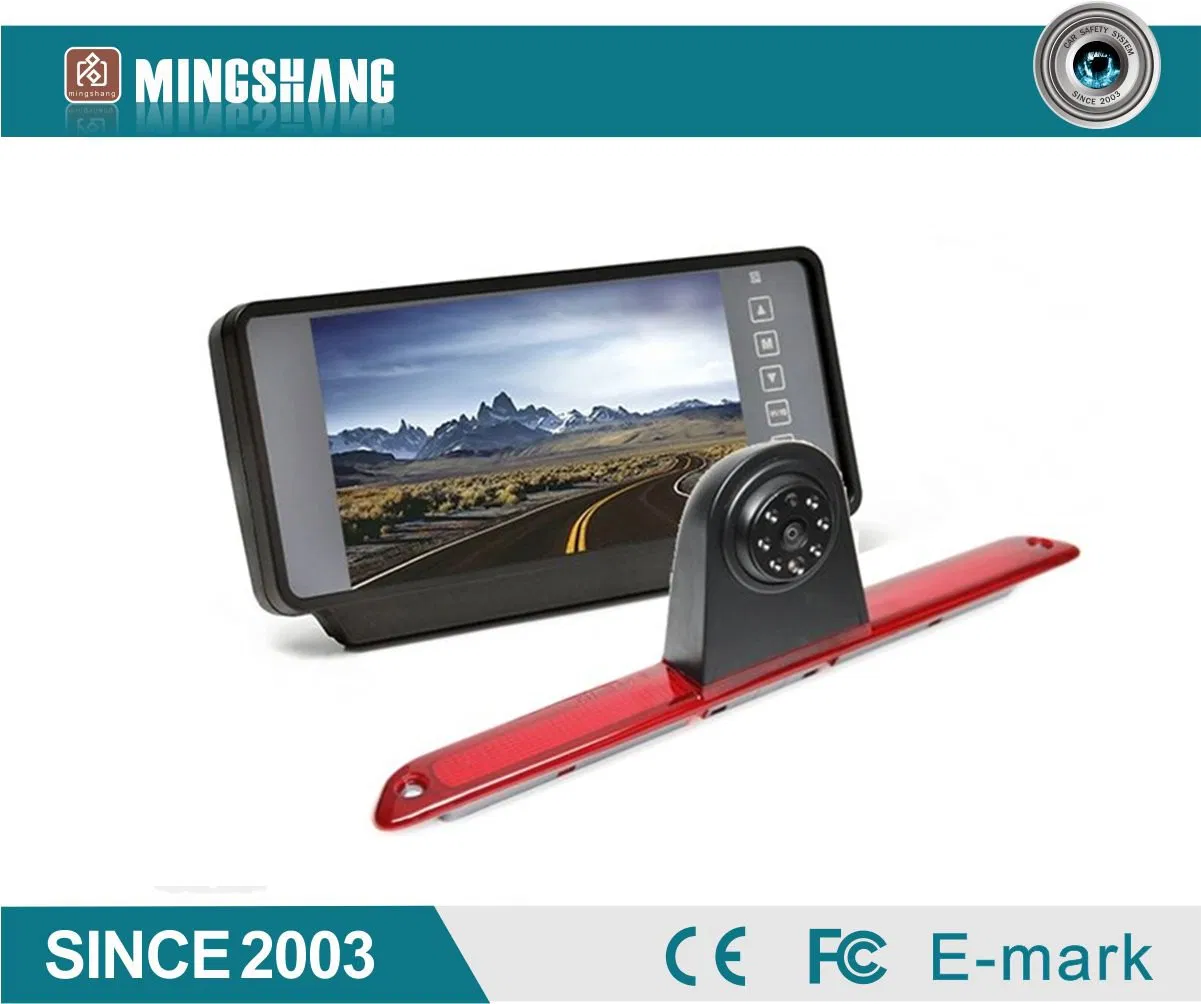 7inch Rear View Mirror Monitor Backup Camera System with Brake Light Camera