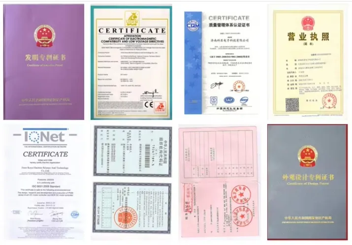 Product Certifications CE ISO