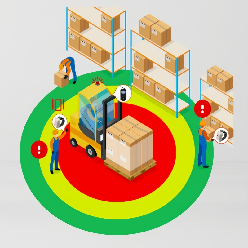 APP Controlled GPS Forklift Anti Collision System for Efficient Warehouse Operations