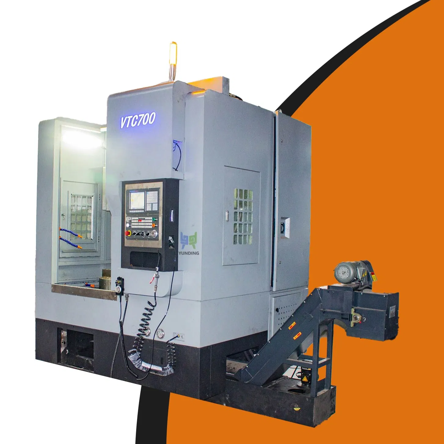 Space Saving Vtc700 CNC Vertical Lathe Machine Siemens System for Auto Brake Hub