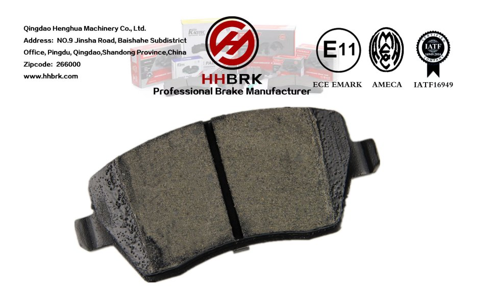 D1858semi-Metal Brake Pads, Green and More Wear-Resistant, Automotive Brake System