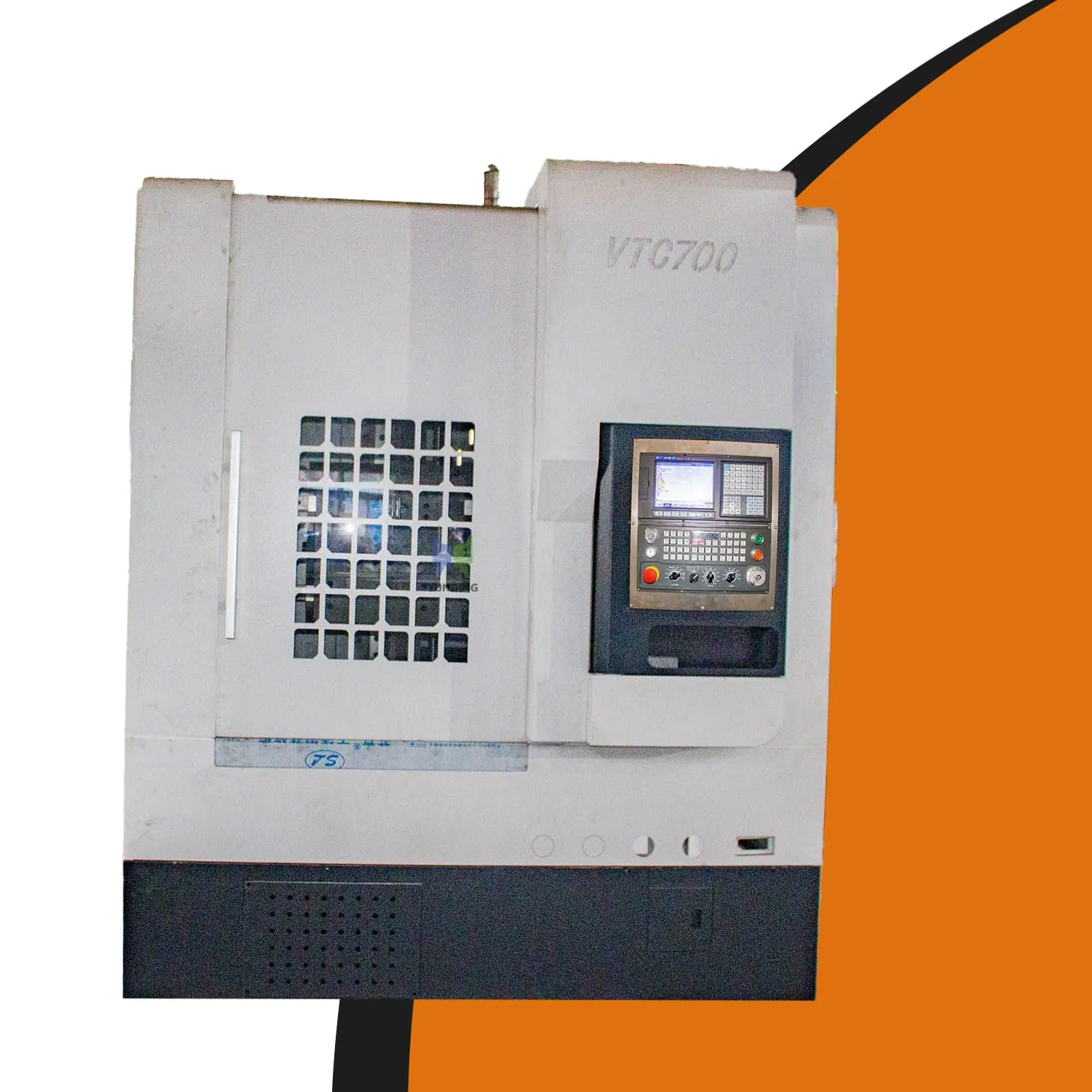 Space Saving Vtc700 CNC Vertical Lathe Machine Siemens System for Auto Brake Hub