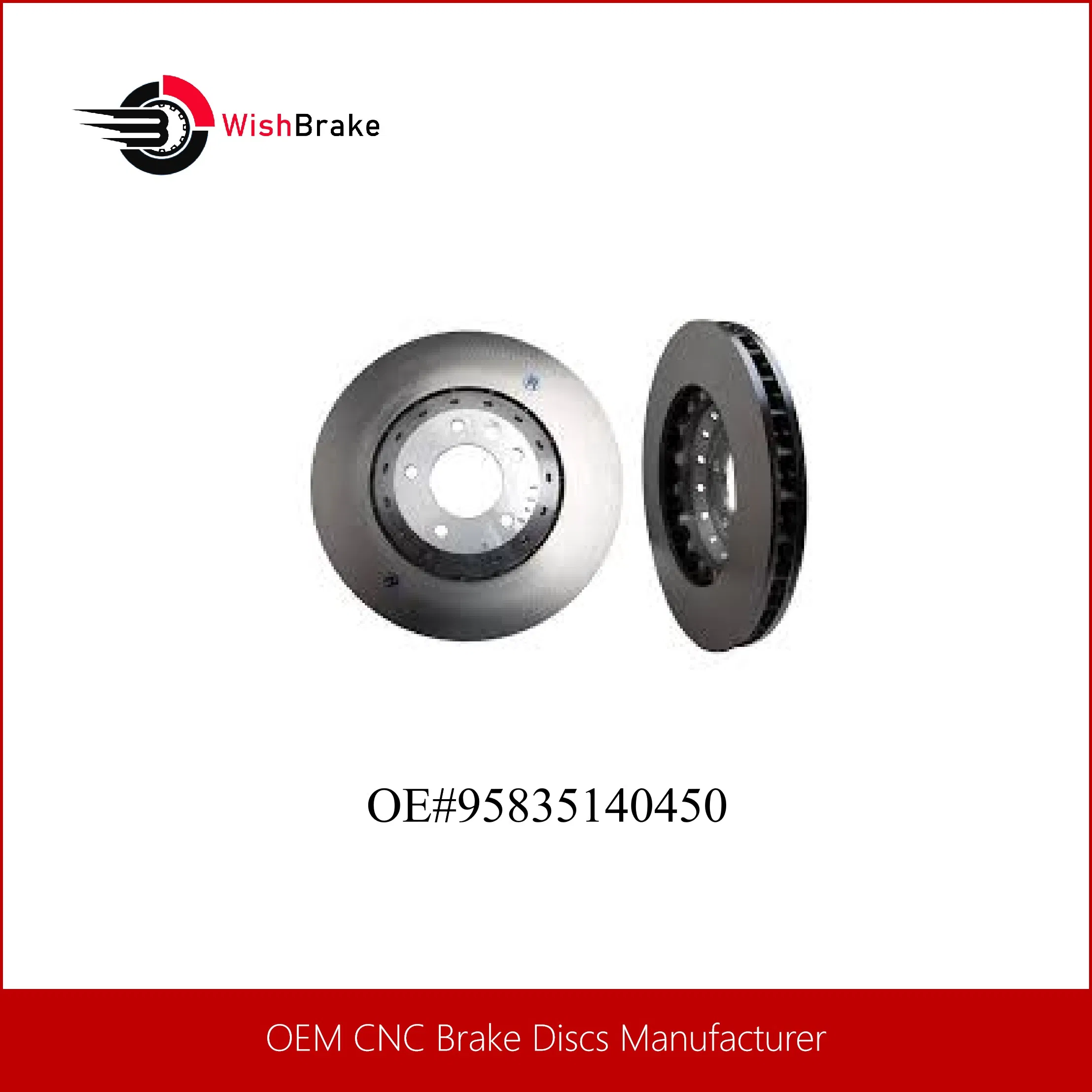 Premium Front Wheel Brake System with 369mm Disc Diameter