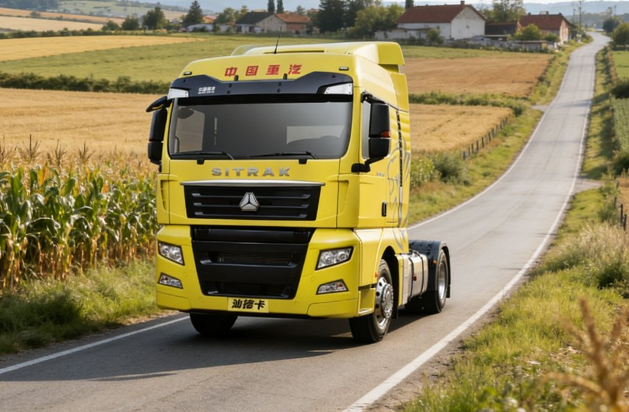 Sinotruk Sitrak 4X2 Tractor Truck Automatic Transmission Air Suspension System