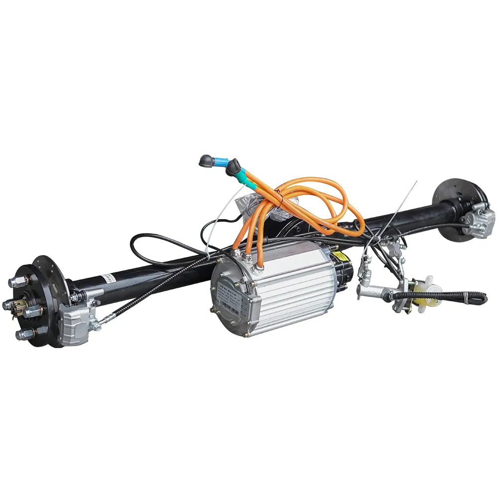 Electric Vehicle Motor 5kw Pmsm Motor Disc Brake Differential Rear Axle Drive System