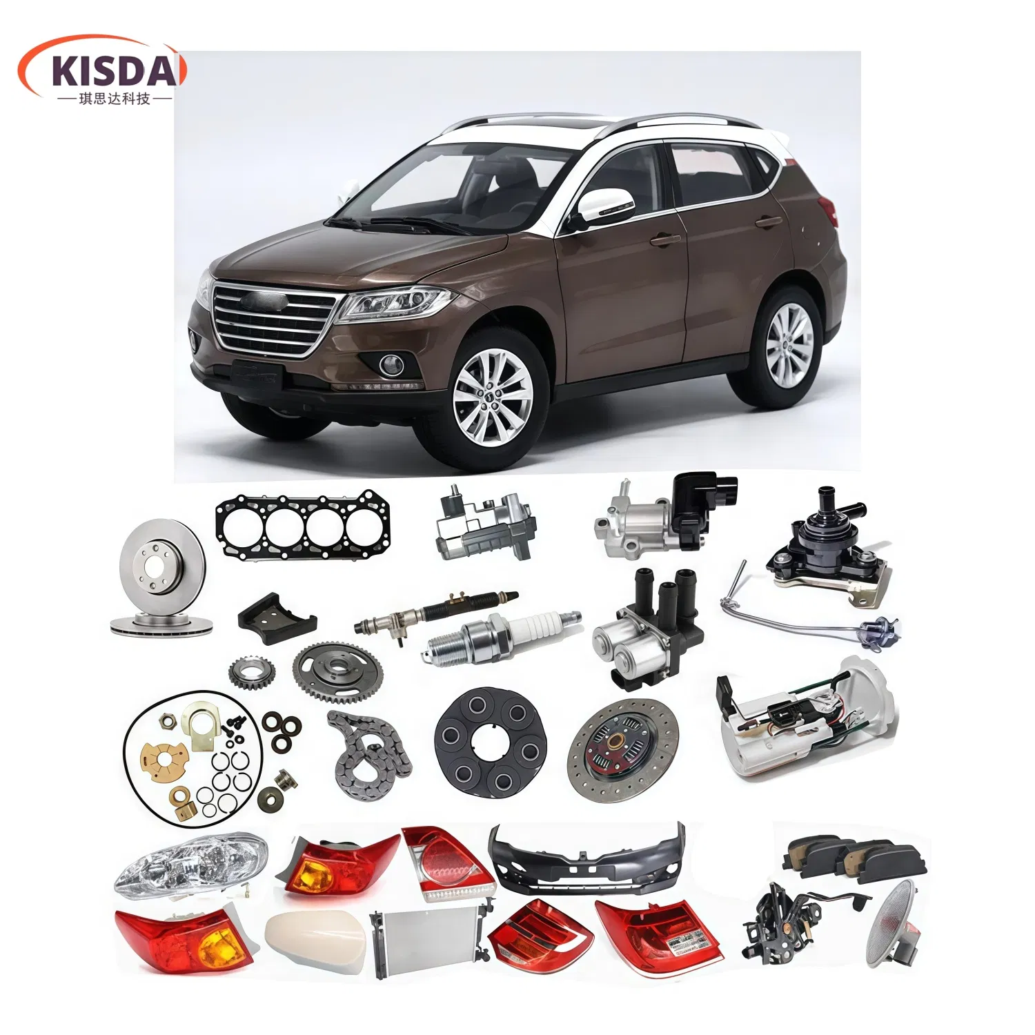 China Great Wall Motors Haval Tank Wingle Auto Spare Parts OEM Aftermarket Suspension Shock Absorber Brake System Engine Components