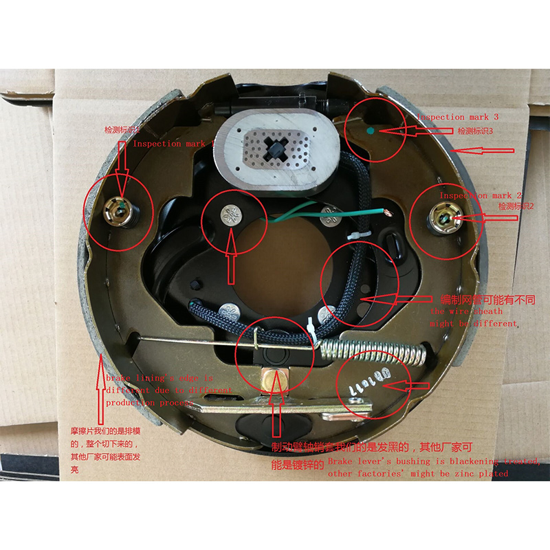 10'' 2000kg Australia Electric Drum Brake System for Camper Trailer RV