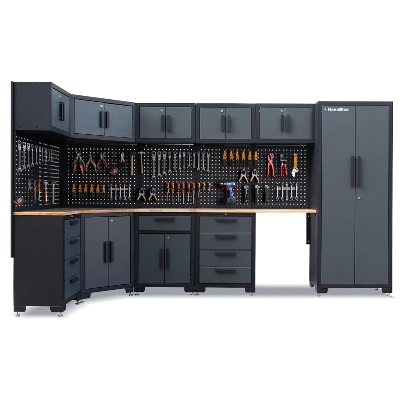 Nanoblox Factory OEM Garage System Cabinet Metal Tool Cabinets Organizers Professional Storage Workbench Series