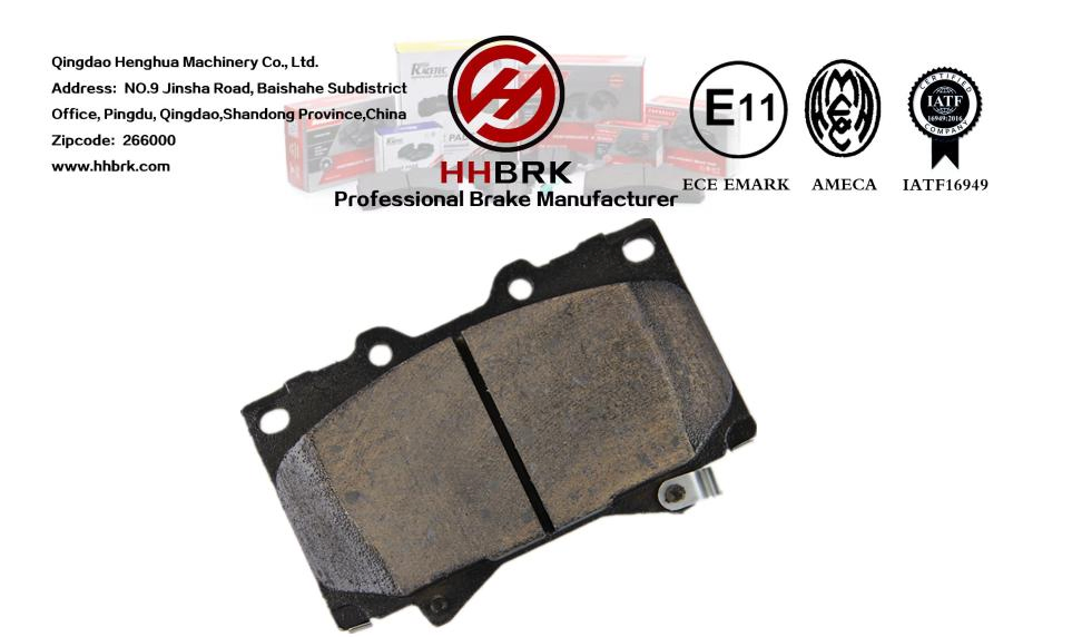 D772semi-Metal Brake Pads, Automotive Brake System, High Performance and Low Noise