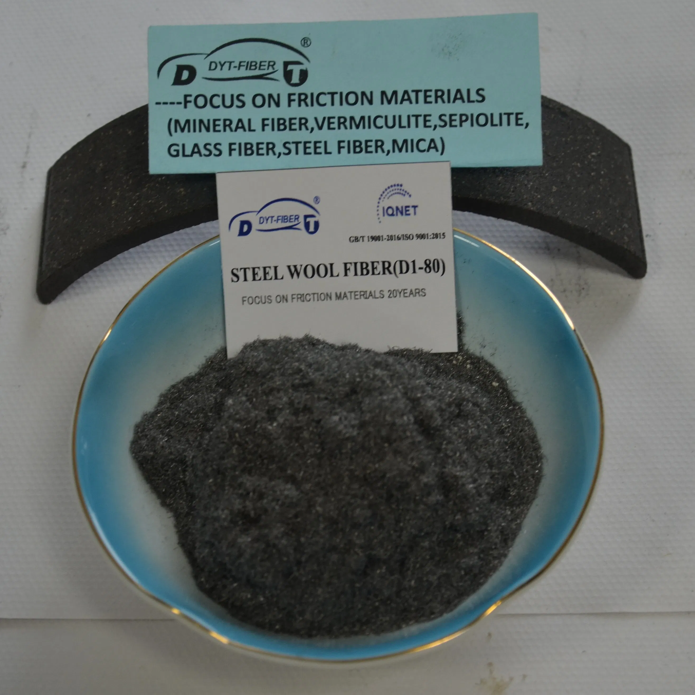 Professional Production Friction Materials of Steel Wool Fiber D1-80 D1-60 for Manufacturing Brake Pads and Brake Lining