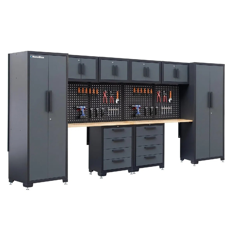 Nanoblox Factory OEM Garage System Cabinet Metal Tool Cabinets Organizers Professional Storage Workbench Series