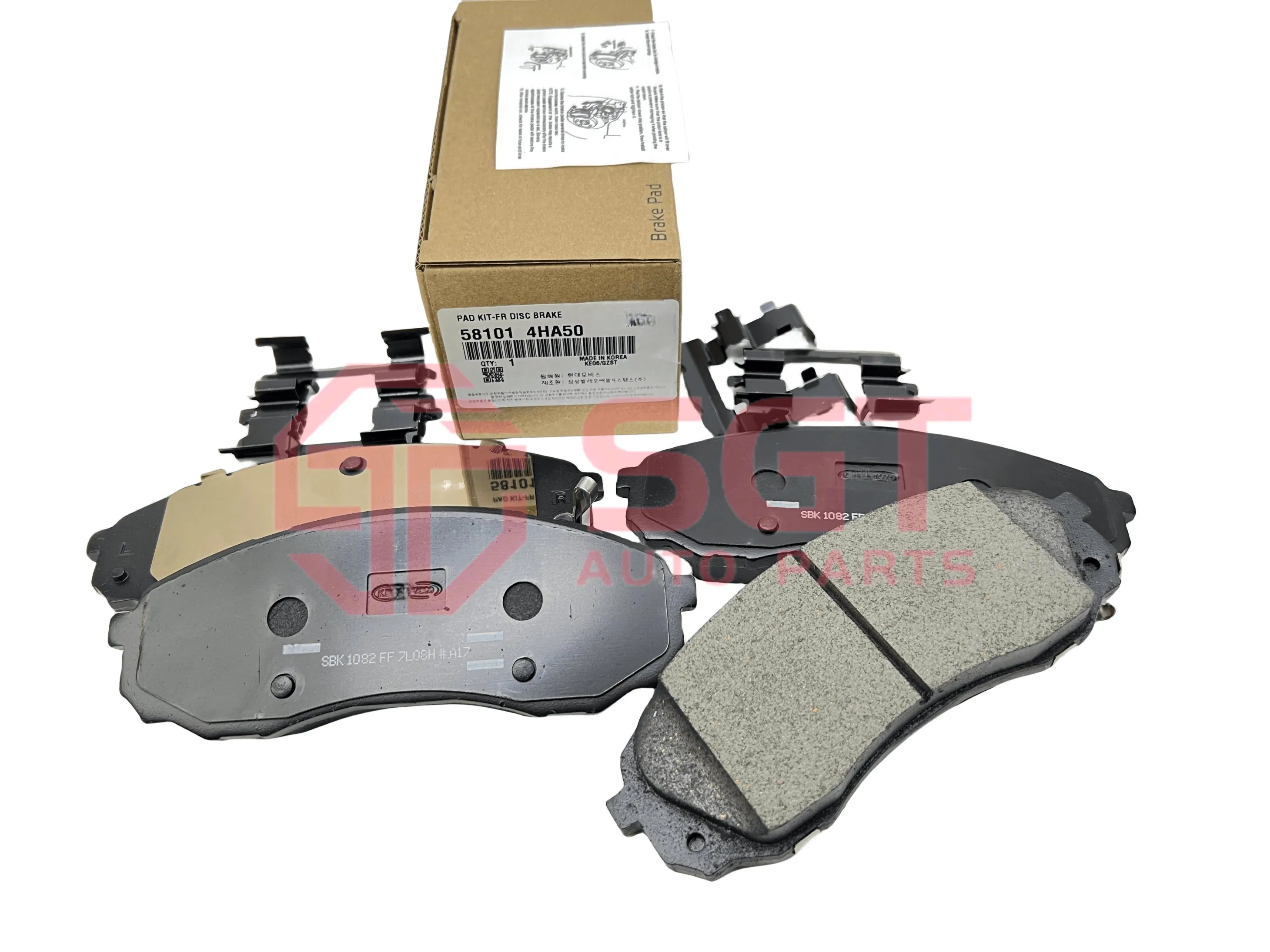 58101-4ha50 Car Accessories Front Brake Pads Ceramic Disc Spare Brake Systems for Hyundai / KIA 581014ha50