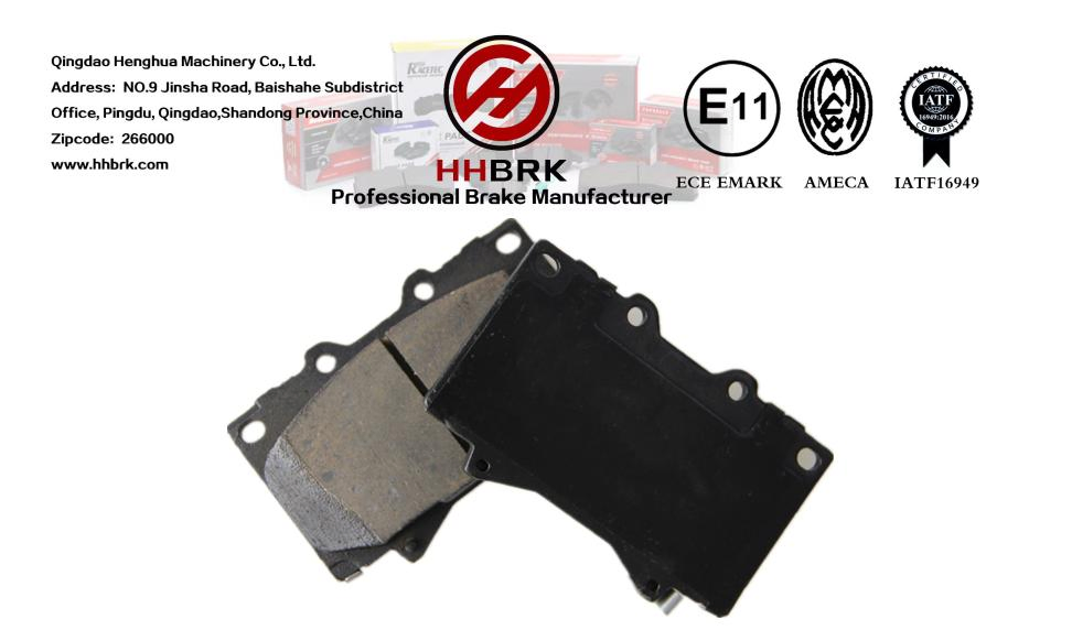 D772semi-Metal Brake Pads, Automotive Brake System, High Performance and Low Noise