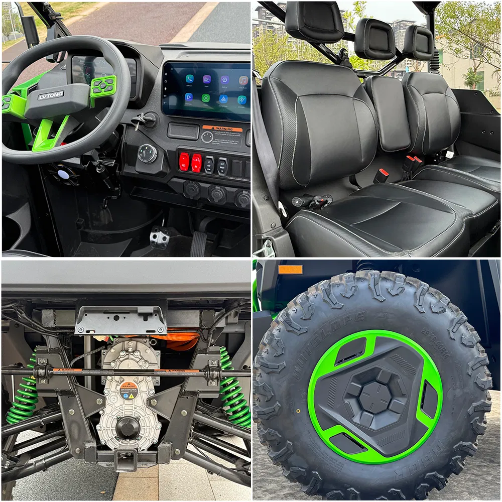 4WD Electric Buggy Adult UTV 48V System with 12.3 Inch Display Can Communication Protocol
