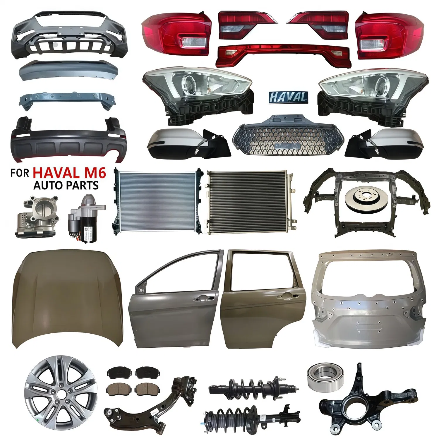 China Great Wall Motors Haval Tank Wingle Auto Spare Parts OEM Aftermarket Suspension Shock Absorber Brake System Engine Components