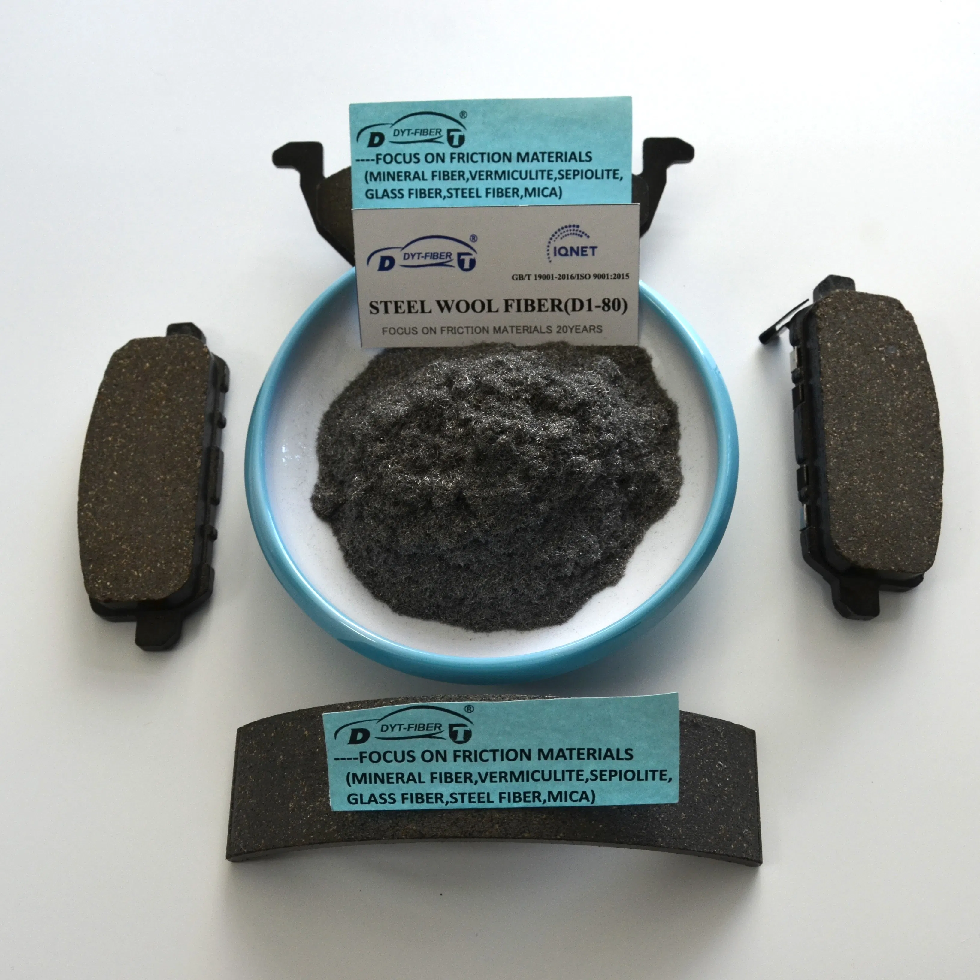 Friction Materials of Steel Wool Fiber D1-80 Expanded Vermiculite for Manufacturing Brake Pads and Brake Lining